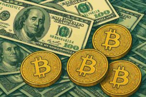 Bitcoin koers vs. M2-geldvoorraad
