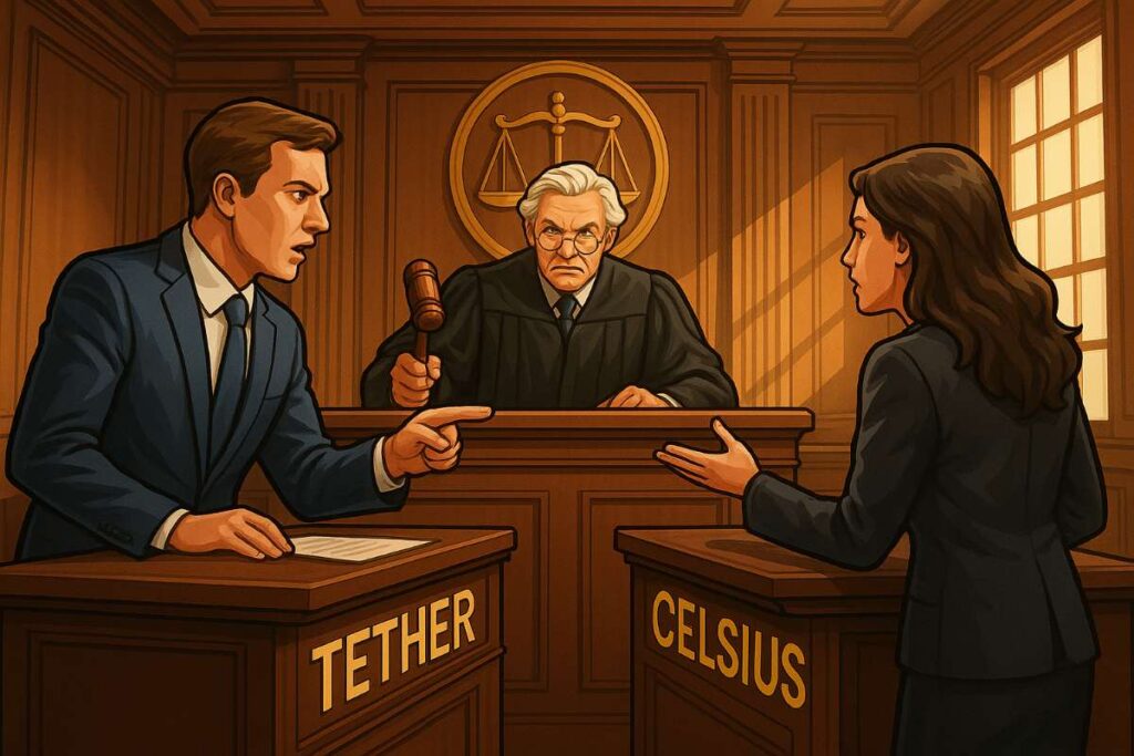 Rechtszaak Celsius Tether